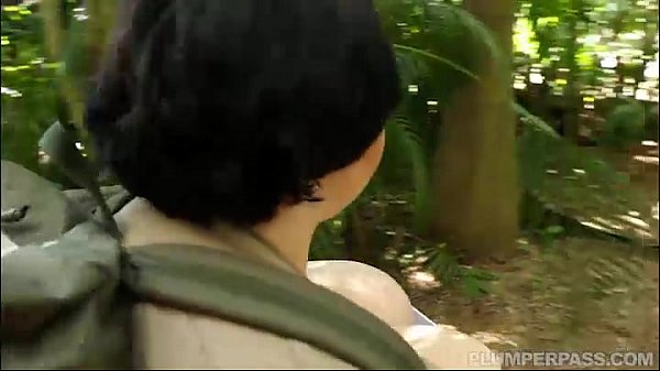 Teen Super Busty BBW is lost in wood and fucked by stranger