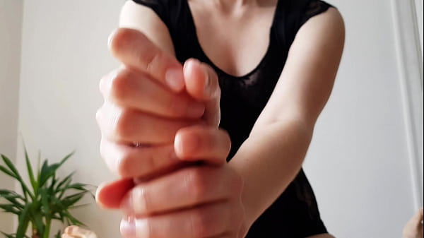 Massaging His Cock On Closeup! POV!