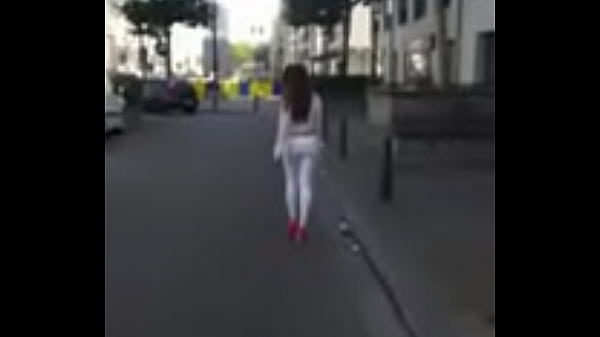 7321620 hooker walking in the street in sexy high heels and legging