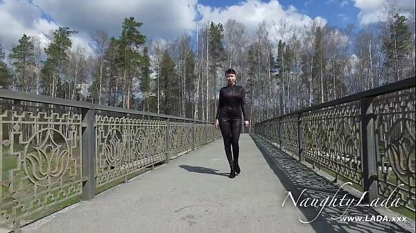 Walking around in my black outfit