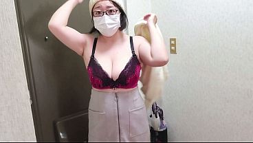 A married woman masturbating frantically at the front door
