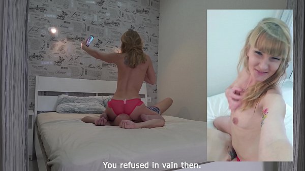Facesitting on the face of my ex-friend's boyfriend. Selfie video for her