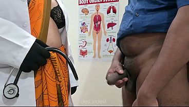 Doctor checking patient ugly cock