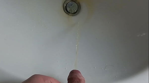Boy is Pissing in the Sink and makes stinky farts