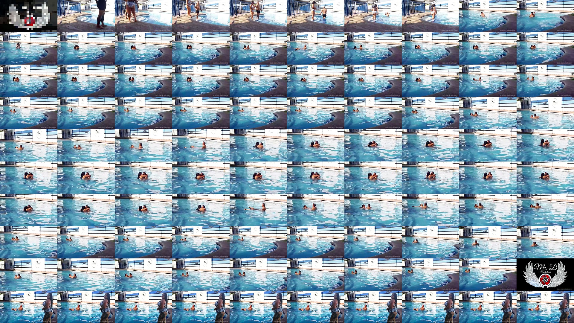 I convinced a chubby housewife to let me fuck her in the public pool, this busty slut lets me stick my dick in her in the pool 预览图