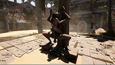 Download Video - The ancient statue suddenly awakened and began to take Lara in every hole&comma; pumping her full of cum&period; 3D Hentai Game