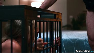 Teen Nina White Is Intrigued By Neighbor's Cage Sex Cory Chase & Charles Dera