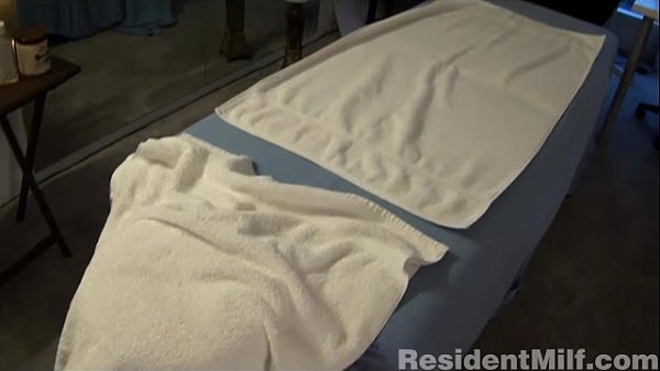 Busty milf gives massage and anal