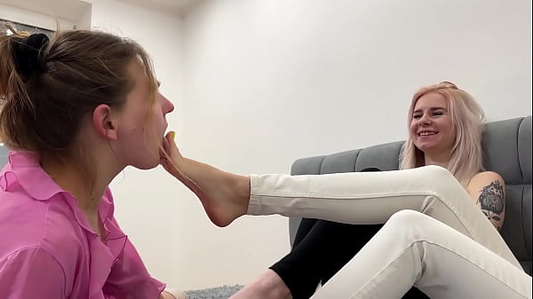 Toe Sucking And Feet Licking Double Lesbian Domination