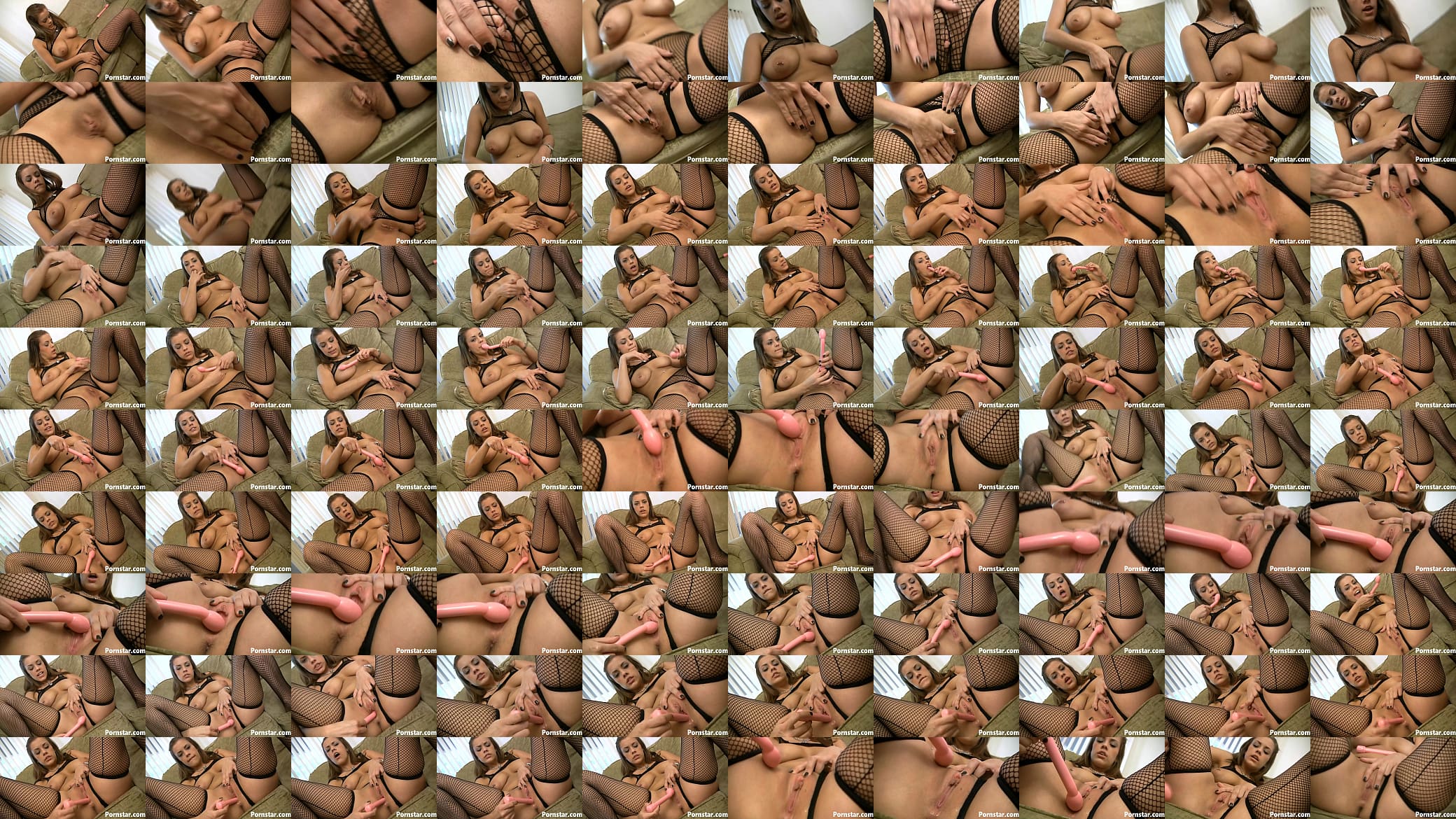 Sexy Babe Katie Cummings In Fishnet Masturbates Hardcore With Sex Toy 预览图