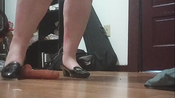 Crushing a cock with Heels