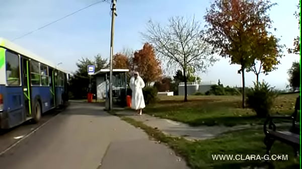 Sandra Sanchez The Hungarian Beauty Pussy Solo Teaser#1 - long fur coat, upstairs on the terrace, then inside the house, pussy action whit dildo, banana, real orgasms