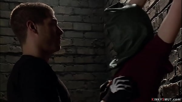 Bound slave dived and rough fucked