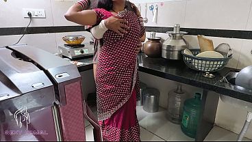 Komal, the newly married bride was making pudding in the kitchen, thinking her to be her husband, her brother-in-law started fucking her secretly from behind.
