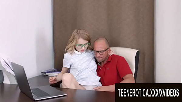 Tiny Teen Assistant Light Fairy Wants to Play With Her Boss's Big Cock