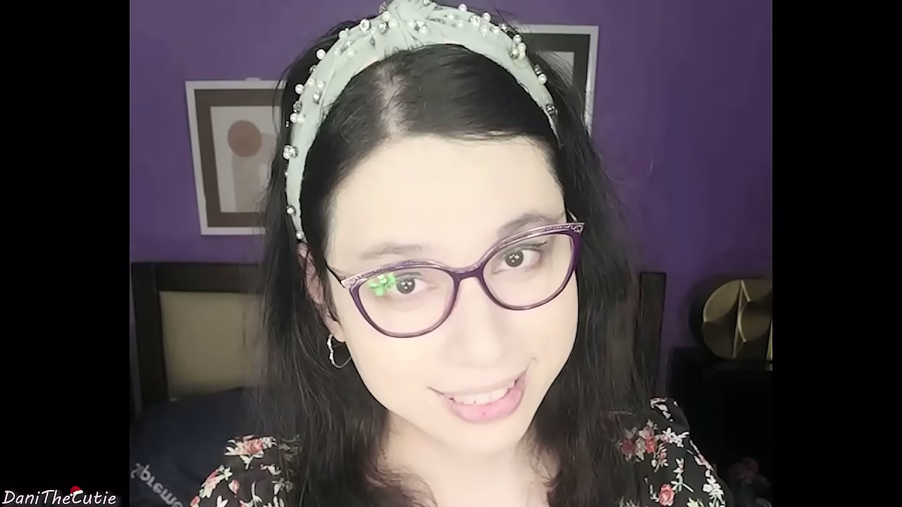 Pretty lil tranny DaniTheCutie holds a thick dildo in her tight ass this Christmas