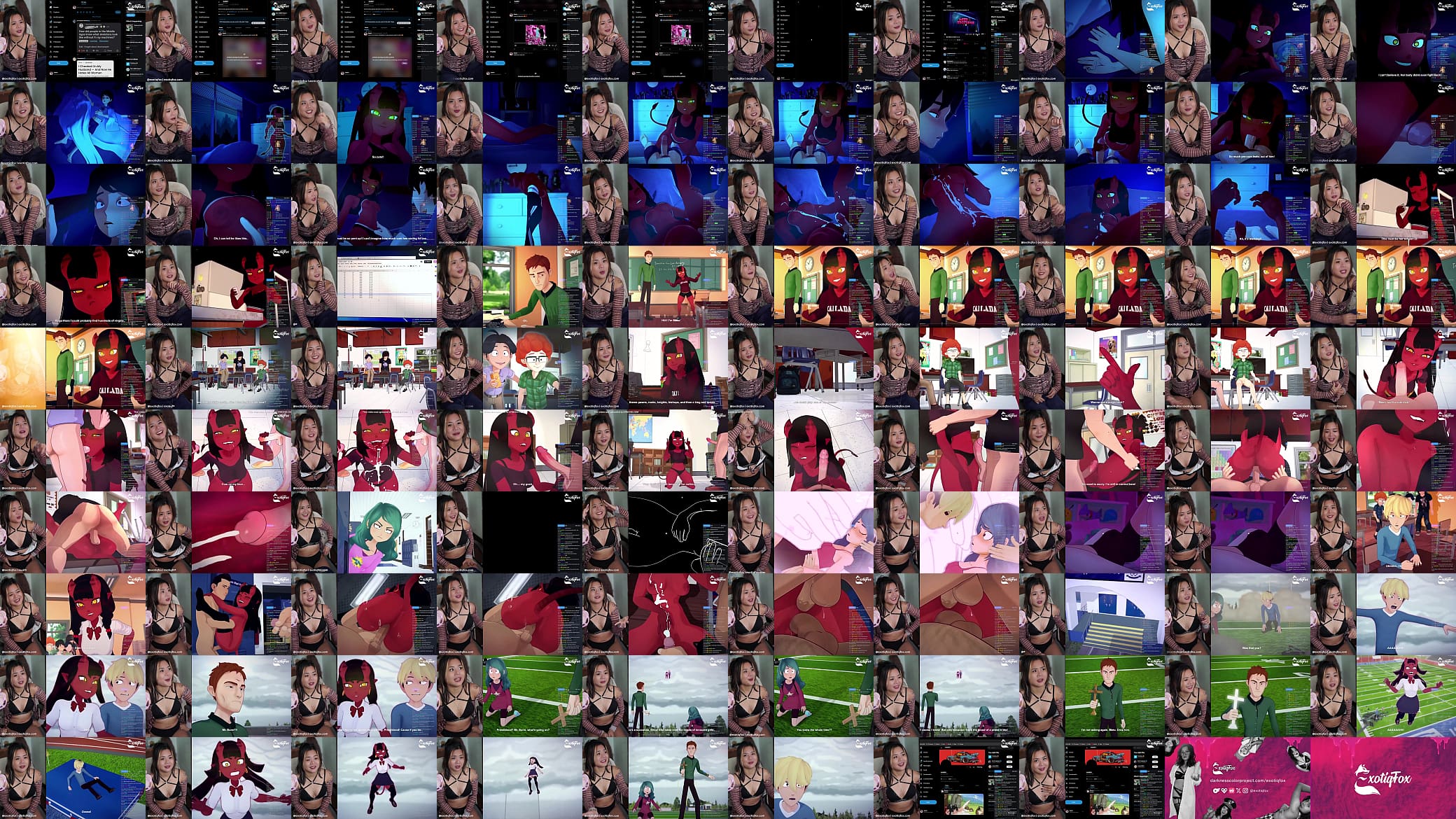 MERU THE SUCCUBUS 1 TO 5 LIVE REACTION WITH FANS LIVESTREAM HIGHLIGHTS - ExotiqFox Solo Gooner Girl Masturbation 预览图