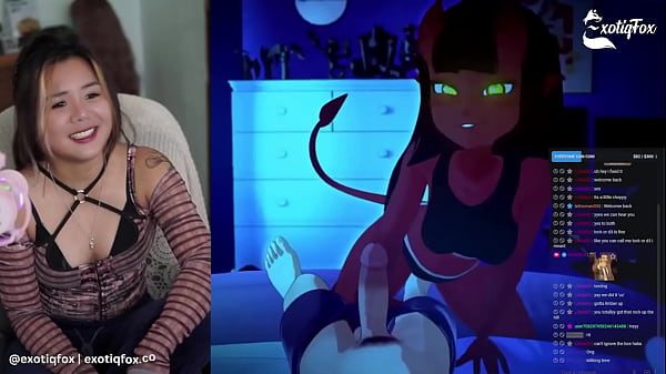 MERU THE SUCCUBUS 1 TO 5 LIVE REACTION WITH FANS LIVESTREAM HIGHLIGHTS - ExotiqFox Solo Gooner Girl Masturbation