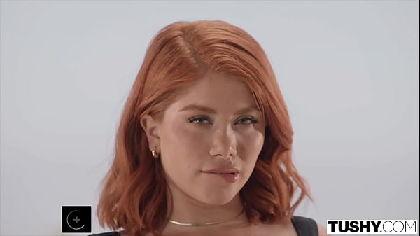 TUSHY Naughty Redhead Marina Gold Gapes Her Beautiful Round Ass Wide Open