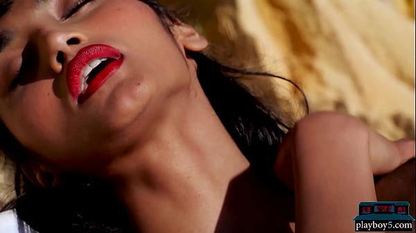 Download Video - Indian MILF babe with natural boobs Angel Constance outdoor sun bathing