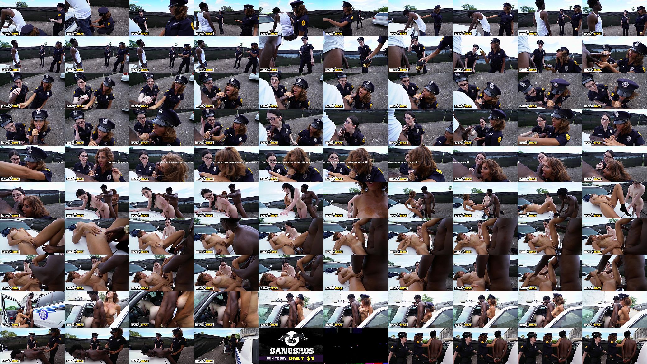 BANGBROS - Lucky Suspect Gets Tangled Up With Some Super Sexy Female Cops 预览图