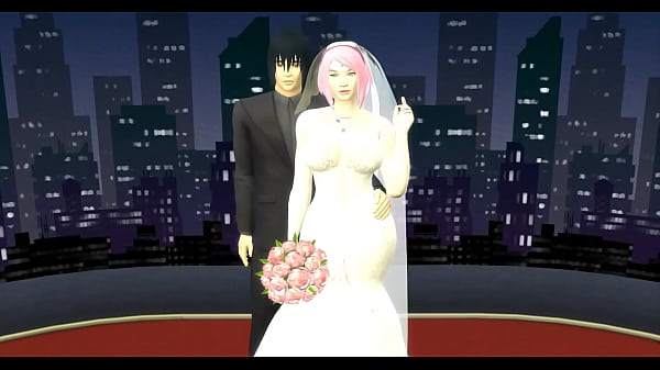 Naruto hentai episode 78 sakura's wedding part 1 newlyweds take pictures with their eyes covered to the beautiful wife sakura cheating husband netorare