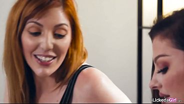 Big tits brunette filling in and satisfies her lesbian bff