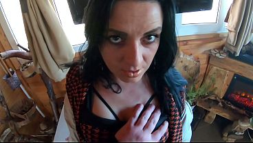 MilfyCalla Fucked in Ripped Pantyhose &amp; Downjacket by Her Boss – Office Cheating Fetish 10 min
