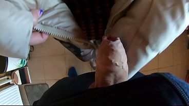 MilfyCalla Fucked in Ripped Pantyhose & Downjacket by Her Boss – Office Cheating Fetish