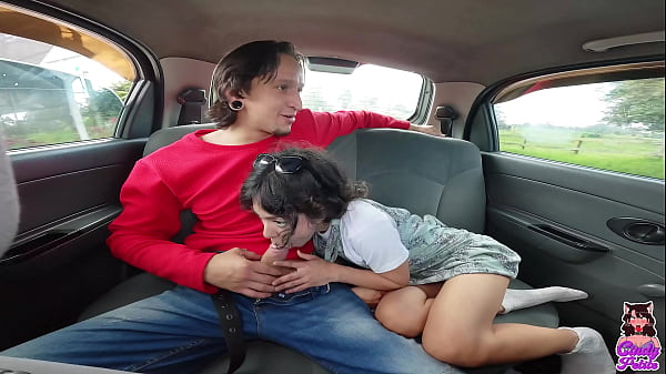 Cindy Luna Petite - First time fucking in a car with a huge cock