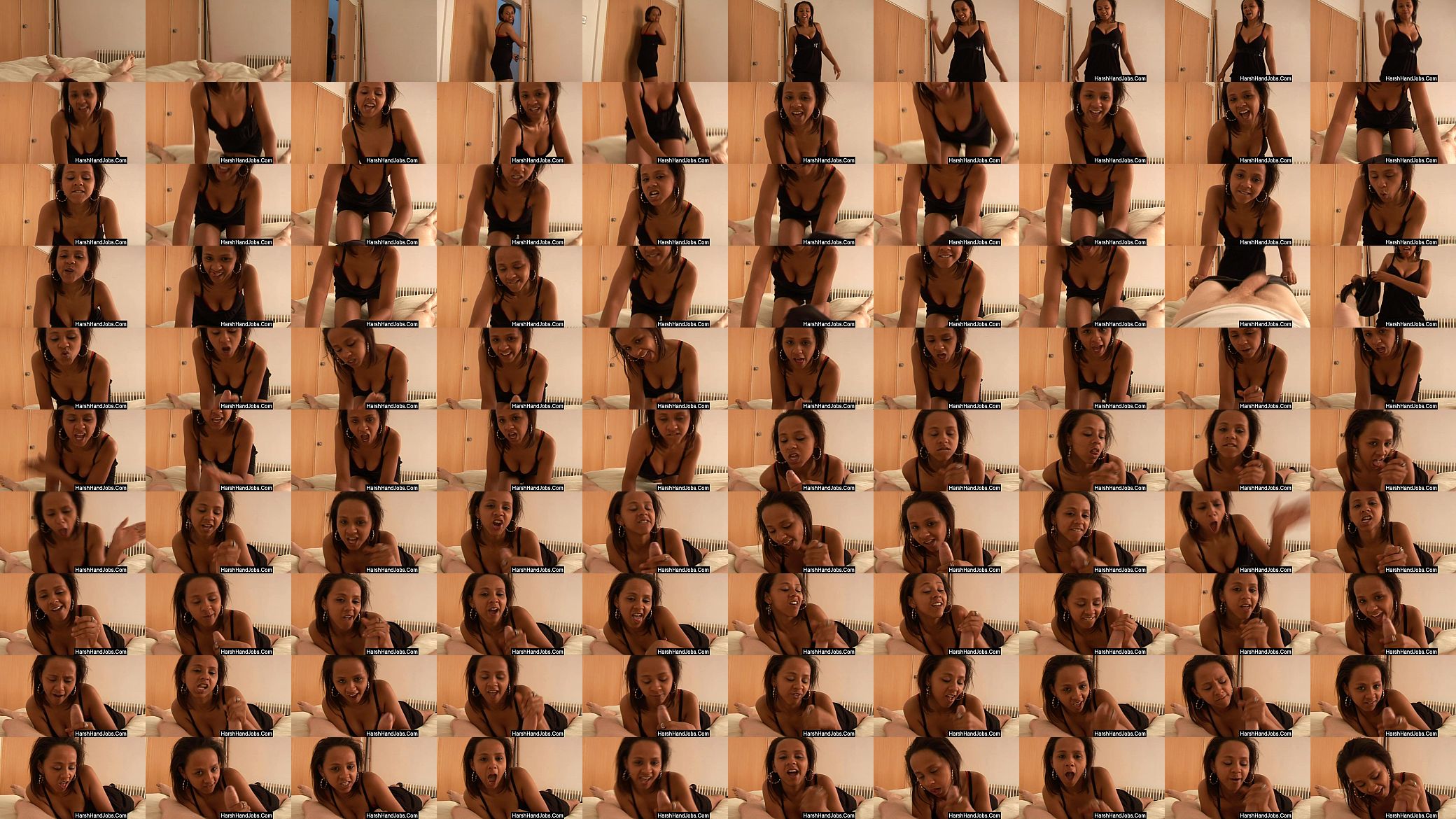 Cute black girl smacks a guys cock 预览图