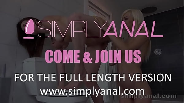 Download Video - Hot Lesbians Enjoy Anal Fun In The Bathroom