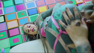 Sensual Girl Girl Anal Session with Big Dildo and Fingering