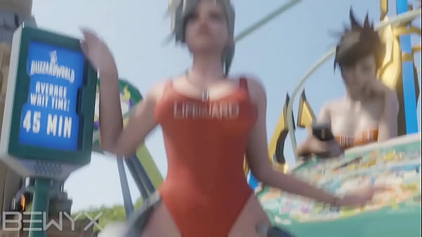 Overwatch Mercy riding