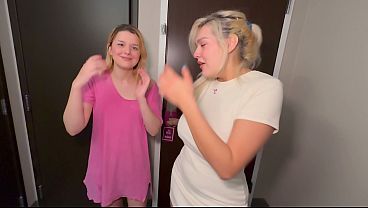 Thick Latina Stepsis & Tiny College Teen Share Room with Stepbro - Dez Hansen x Adaline Star POV