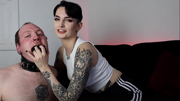 Sweaty Goth Girl Sock Gag & Foot Worship With Miss Mina