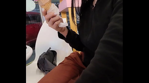 I take my step-cousin to eat ice cream then she pays me by eating me like ice cream