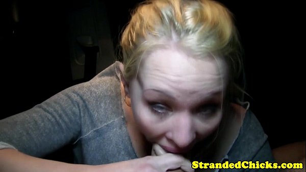 Real facialized hitchhiker in deep throat session