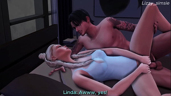 Download Video - Lovely night with stepsister ends with rough fucking her tight pussy - sims 4 - 3D animation