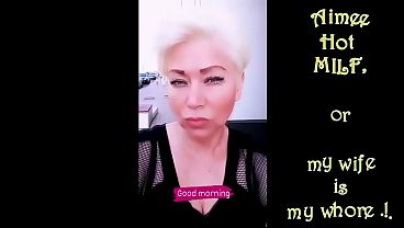 Russian writer Peter Stone exposes his whore wife's pussy to the whole world...)))