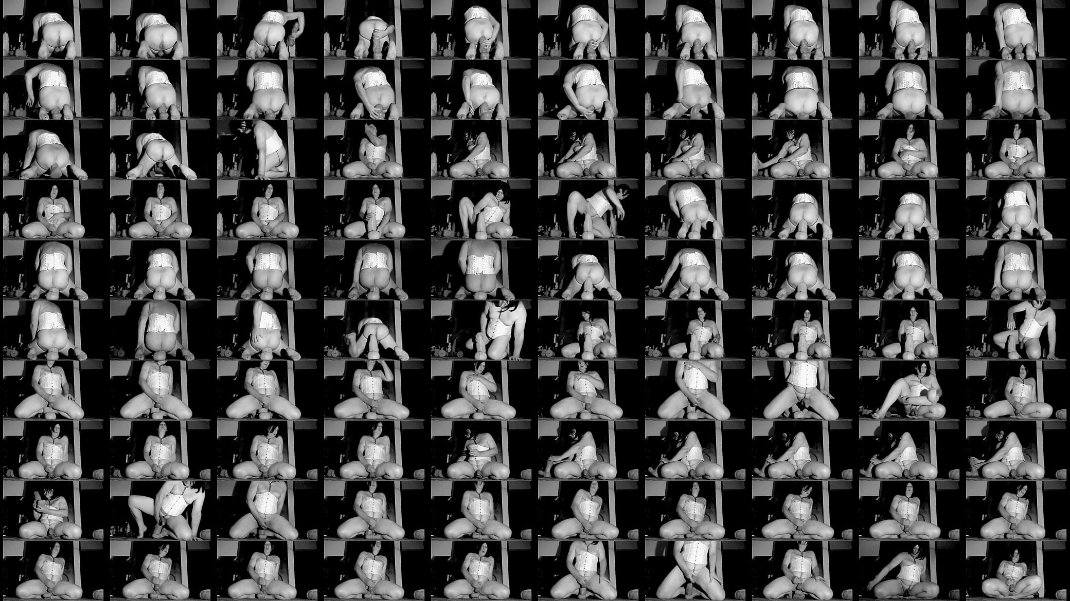sissy anal training 55 B&amp;W 预览图