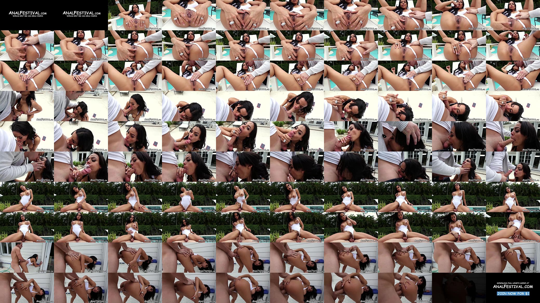 Busty Luna Star doggystyle pounded after blowjob by the pool 预览图