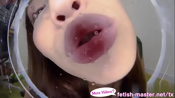 Japanese Asian Tongue Spit Face Nose Licking Su...