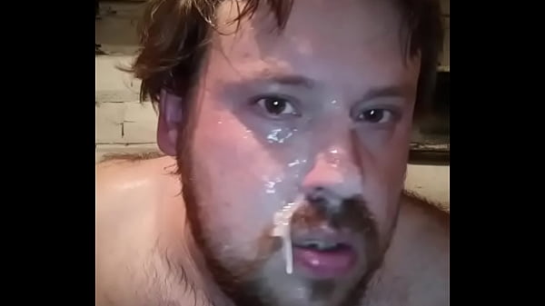 gay masturbates his big dick, cums, and then ta...