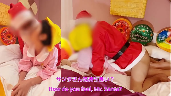 [Naughty Christmas] Creampie in a small pussy! Pregnancy practice with Santa