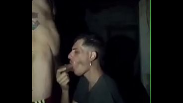 Dotado filled my mouth with milk on the abandoned lot.