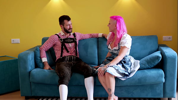 Pink Haired Slut Picks Up Guy at Oktoberfest & Hotel Fuck Fest