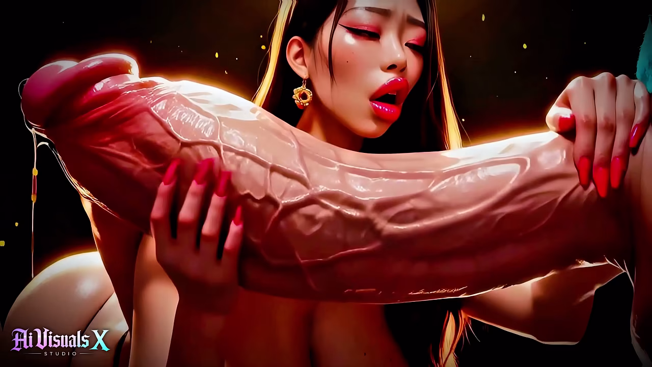 Thick Asians - Titfuck &amp_ Blowjob Interracial Fucking - Animated Porn (ASMR Sound) (4K AI Generated)