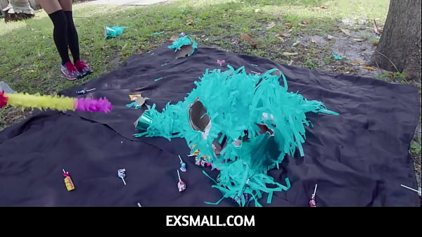 ExSmall  -  Stud Gets Fucked By Tiny Teens On His Birthday- Freya Von Doom, Sweet Sophia