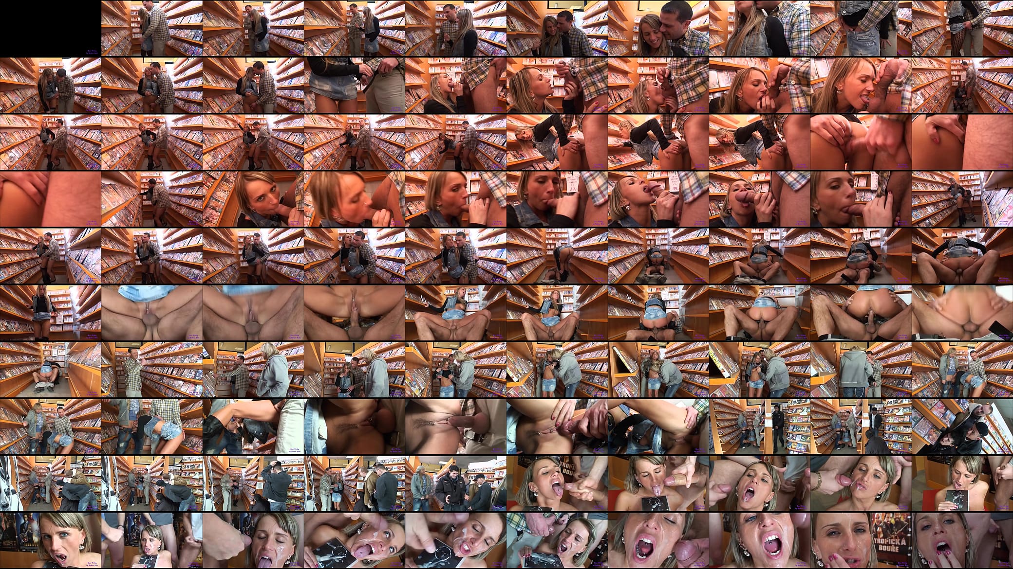 Gang Bang con i clienti della videoteca 预览图